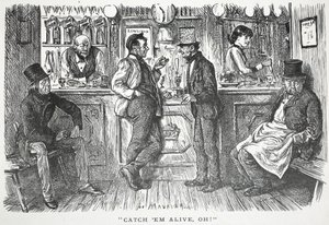 Fang sie lebendig, oh!, Illustration aus Punch von English School