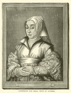 Katharina von Bora, Ehefrau von Luther (Gravur)