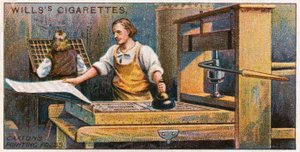 Caxtons Druckerpresse von English School