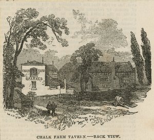 Chalk Farm Taverne, London, Rückansicht