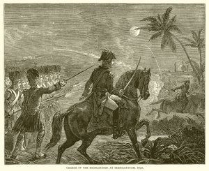 Angriff der Highlander bei Seringapatam, 1792 von English School