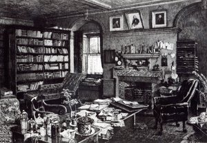 Charles Darwins Arbeitszimmer im Down House, 1882