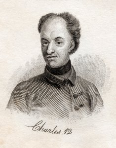 Karl XII., König von Schweden, aus Crabbs Historical Dictionary, veröffentlicht 1825 von English School