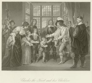 Karl I. mit seinen Kindern von English School