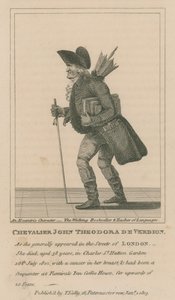 Chevalier John Theodora De Verdion, der wandelnde Buchhändler und Sprachlehrer von English School