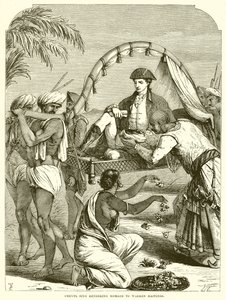 Cheyte Sing erweist Warren Hastings die Ehre von English School