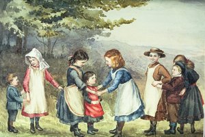 Kinderspiele, ca. 1880 von English School