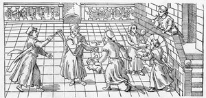 Kinderspiele: die Rassel, die Mühle, das Steckenpferd und Seifenblasen von English School
