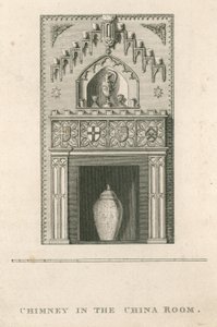 Kamin im China-Zimmer, Strawberry Hill, Twickenham, London von English School