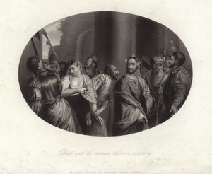 Christus und die Ehebrecherin von English School