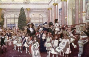 Weihnachtsfeierlichkeiten für Kinder, Savoy Hotel von English School