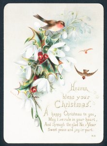 Weihnachtskarte - Gott segne dein Weihnachten von English School