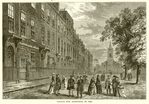 Church Row, Hampstead, 1750 von English School
