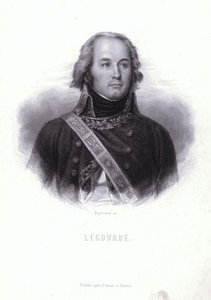 Claude Lecourbe, französischer General während der Französischen Revolutions- und Napoleonischen Kriege (Stich) von English School