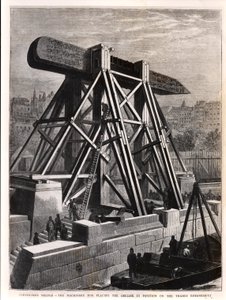 Cleopatras Nadel: Die Maschinen zur Platzierung des Obelisken auf dem Themse-Damm, 1878