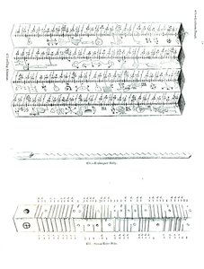 Clog Almanach, Exchequer Tally und sächsischer Reive-Pfahl