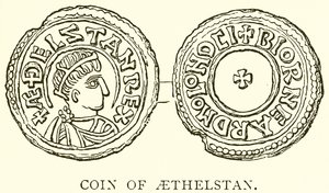 Münze von Aethelstan von English School