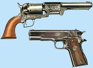 Colt-Revolver und Automatik