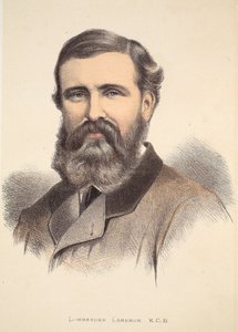 Commander Cameron, Illustration aus der Bildausgabe des Lebens und der Entdeckungen von David Livingstone von J. Ewing Richie, veröffentlicht von A. Fullarton & Co., 1876