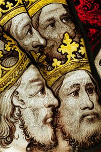 Erhaltener Abschnitt aus dem Großen Ostfenster der York Minster: 