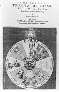 Konstruktion des Kosmos, aus Robert Fludds 