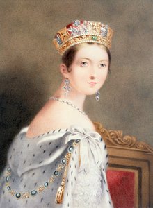 Krönungsporträt von Königin Victoria von English School
