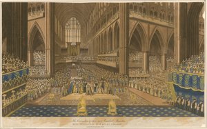 Krönung von König Wilhelm IV. und Königin Adelaide am 8. September 1831 von English School
