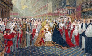 Krönung von Königin Victoria im Jahr 1837