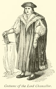 Kostüm des Lordkanzlers von English School