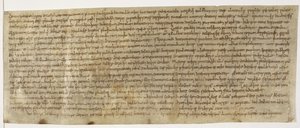 Cotton Augustus ii 18, Wealdhere-Brief, ca. 704, frühester Briefschluss von English School