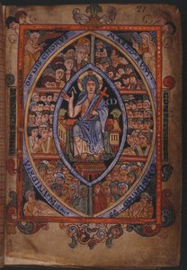 Christus auf dem Thron mit Chören von Märtyrern, Bekennern und Jungfrauen