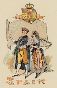 Paar in spanischer Tracht