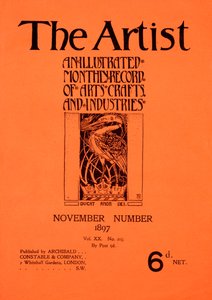 Titelblatt für The Artist Magazine, November 1897 von English School