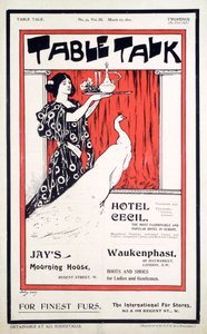 Titelblatt des Table Talk Magazins, 27. März 1897 von English School