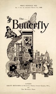 Titelblatt des The Butterfly Magazins, veröffentlicht am 1. März 1899 von English School