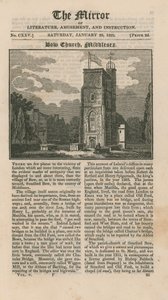 Titelblatt von The Mirror of Literature Amusement and Instruction von English School