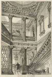 Cowfields, 30 Old Burlington Street: Eingangshalle und Treppenhaus von English School