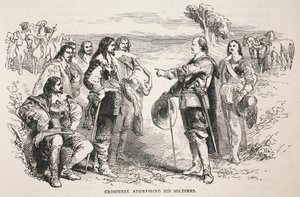 Cromwell spricht zu seinen Soldaten von English School