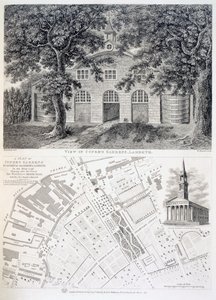 Cupers Gardens, Lambeth, graviert von Bartholemew Howlett, 1746 von English School