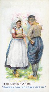 Übliche Begrüßung in den Niederlanden, 1907