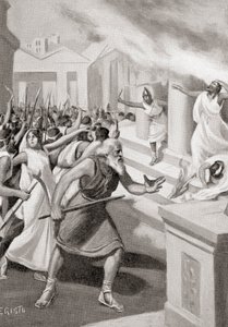 Cylon von Kroton führt einen Aufstand gegen die Pythagoreer an, ca. 509 v. Chr., aus Hutchinson
