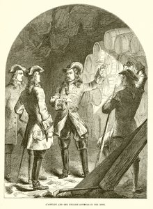 DAsfeldt und die englischen Offiziere in der Mine von English School