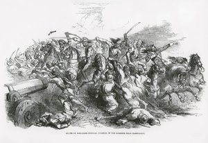Tod von Brigadegeneral Cureton im Gefecht bei Ramnugger von English School