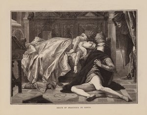 Tod von Francesca De Rimini (Gravur) von English School