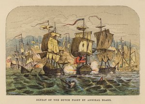 Niederlage der niederländischen Flotte durch Admiral Blake von English School