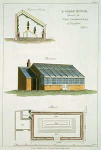 Entwurf für ein Gewächshaus, ausgeführt für Thomas Caldecott in Dartford, Kent, 1806