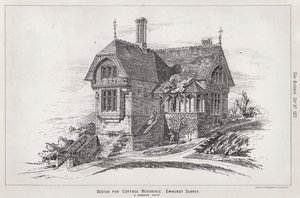 Entwurf für ein Landhaus, Ewhurst, Surrey (Gravur)