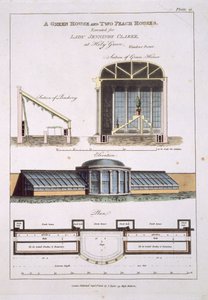 Entwurf für ein Gewächshaus und zwei Pfirsichhäuser, 1806