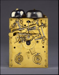 (Detail) der Barnard Tompion, Tompion und Banger, London, Nr. 460, schlagende Konsolenuhr, ca. 1708