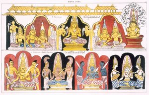 Dewa Loka, aus Die Geschichte und Lehre des Buddhismus von Edward Upham, 1829 von English School